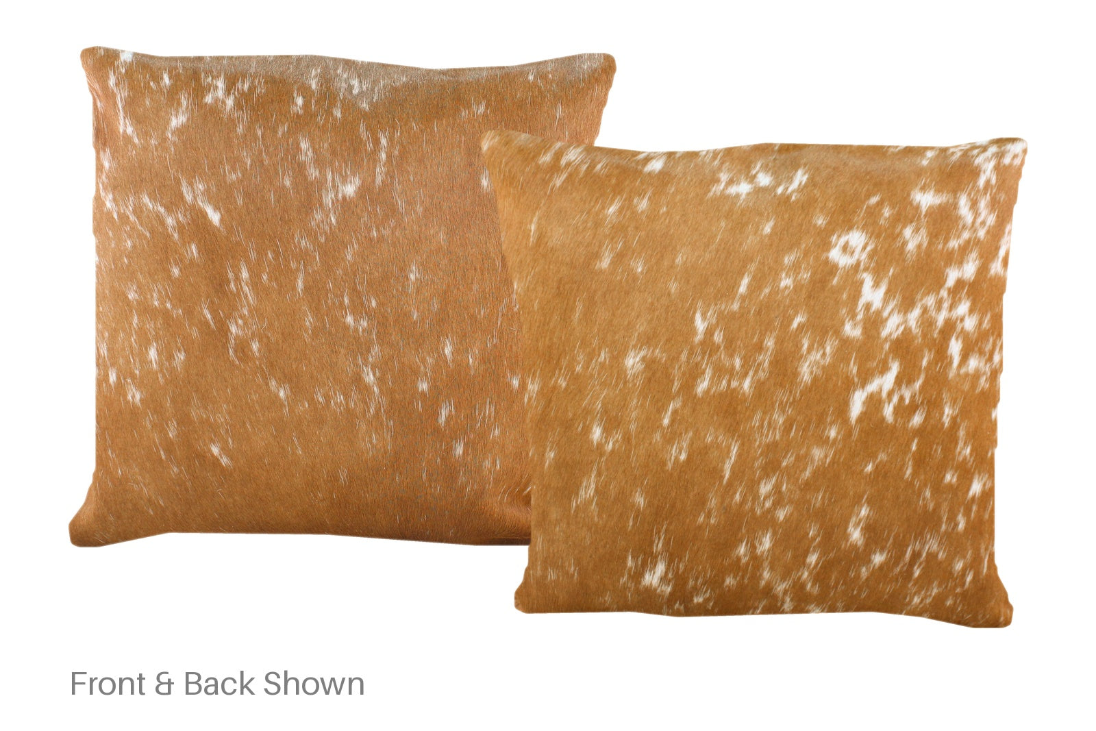 Brown and White Cowhide Pillow #A52459