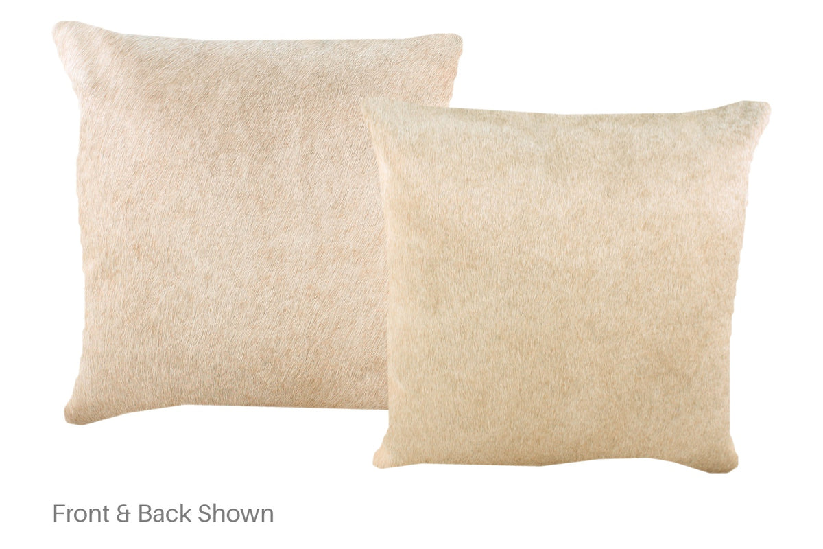 Champagne Cowhide Pillow #A52464