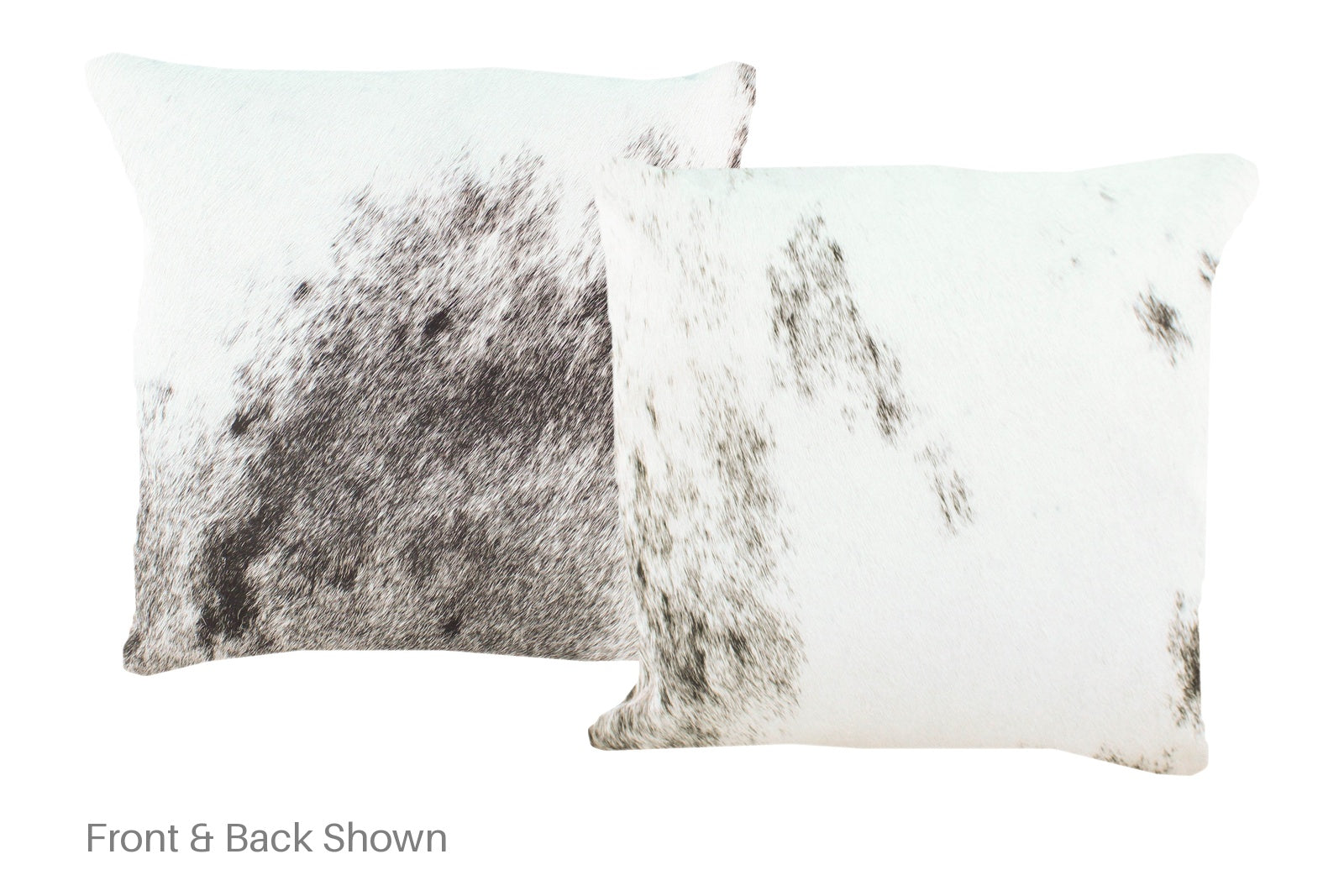 Salt and Pepper Black Cowhide Pillow #A52467
