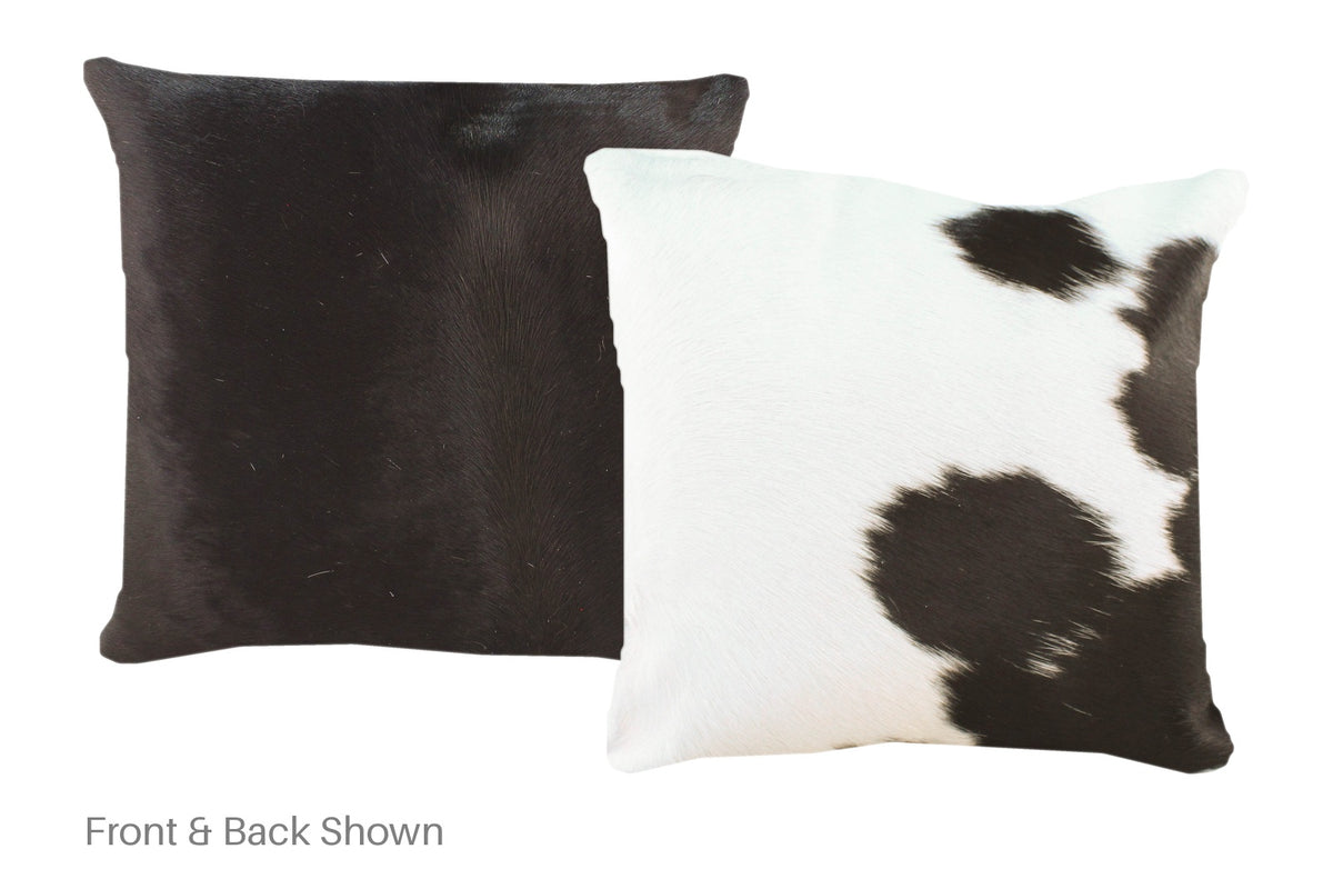 Black and White Cowhide Pillow #A52469