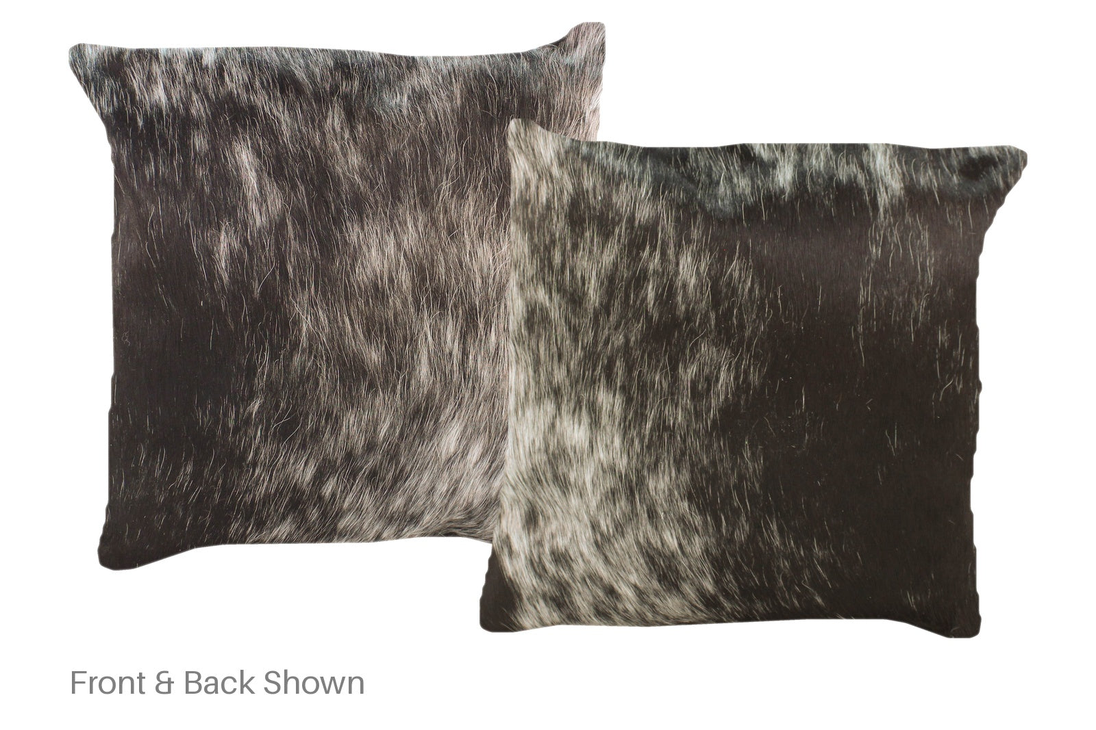 Salt and Pepper Black Cowhide Pillow #A52470