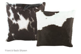 Black and White Cowhide Pillow 16x16 #A52473 by Hudson Hides
