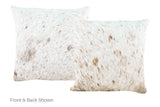 Salt and Pepper Brown Cowhide Pillow 16x16 #A52475 by Hudson Hides