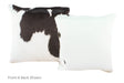 Black and White Cowhide Pillow 16x16 #A52476 by Hudson Hides