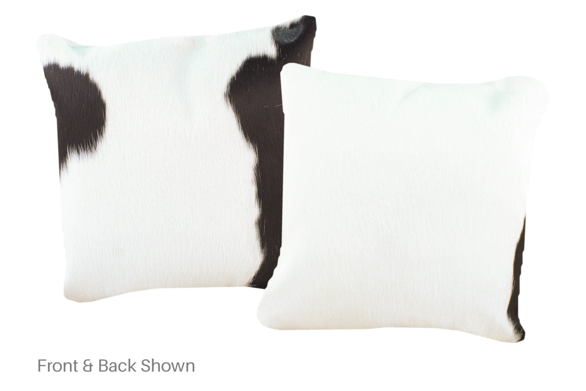 Black and White Cowhide Pillow #A52477
