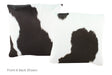 Black and White Cowhide Pillow 16x16 #A52478 by Hudson Hides
