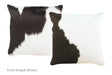 Black and White Cowhide Pillow 16x16 #A52480 by Hudson Hides