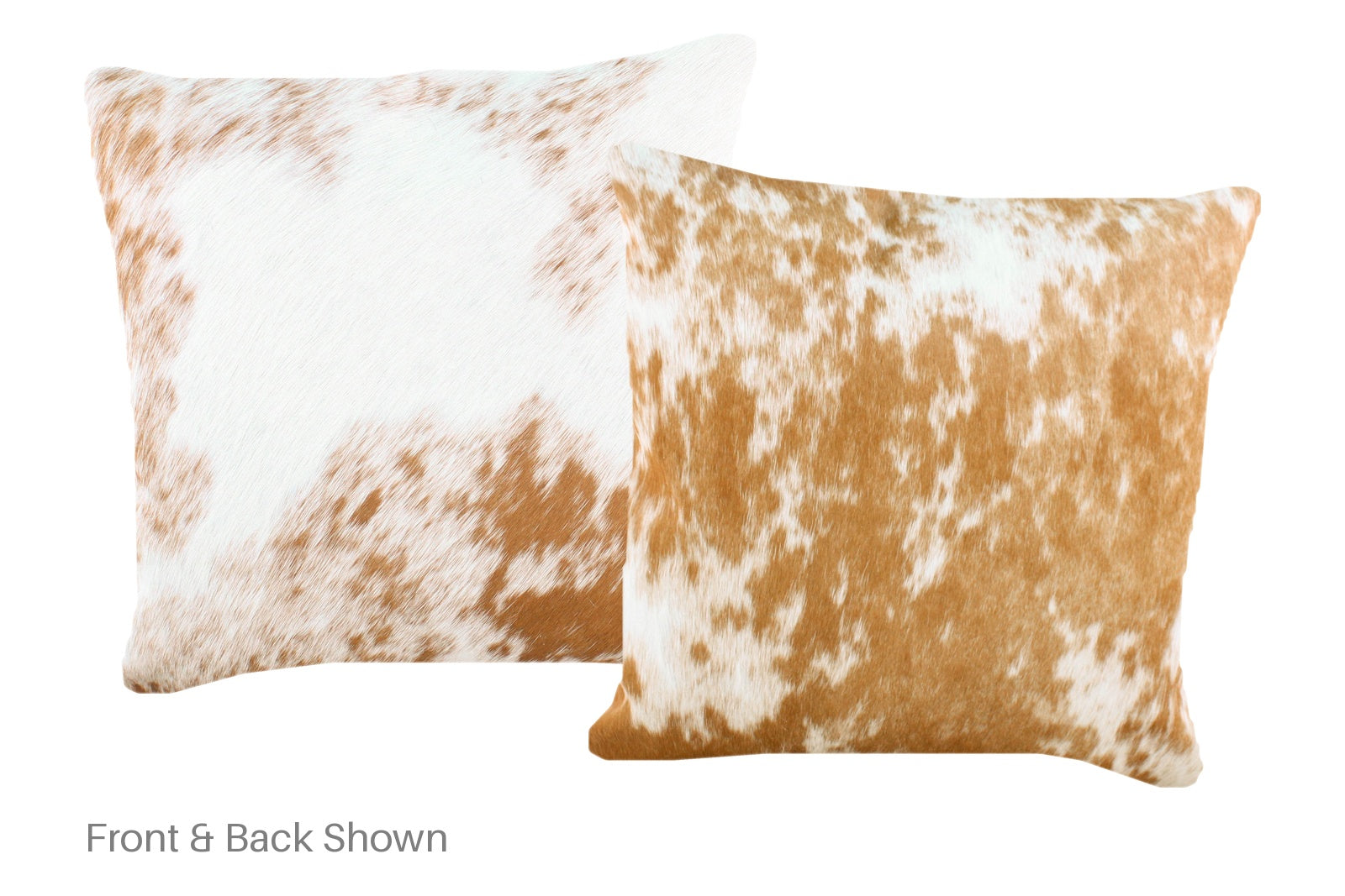 Salt and Pepper Brown Cowhide Pillow #A52482