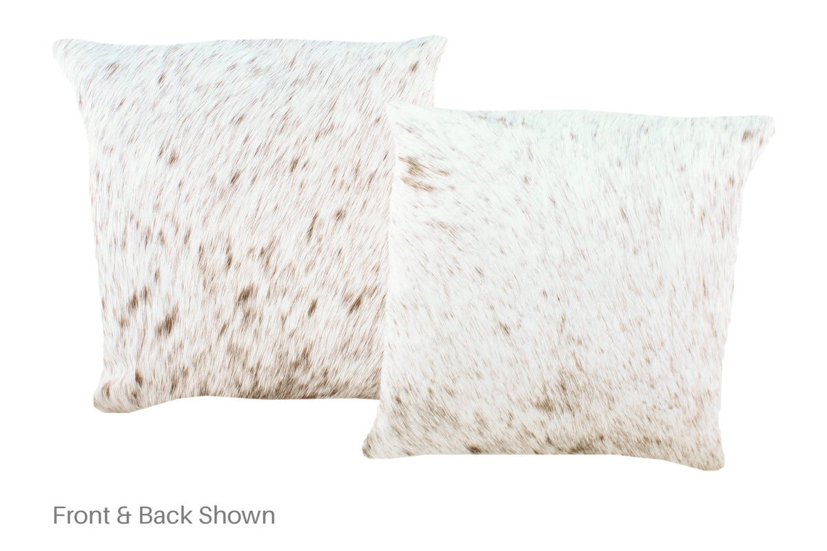 Salt and Pepper Brown Cowhide Pillow #A52484