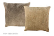 Grey with Beige Cowhide Pillow 16x16 #A52486 by Hudson Hides