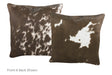 Salt and Pepper Black Cowhide Pillow 16x16 #A52492 by Hudson Hides