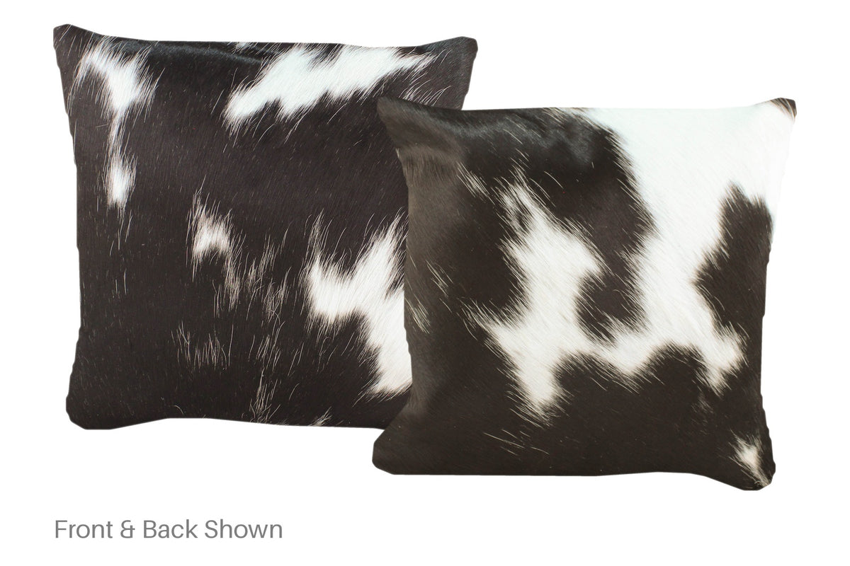 Black and White Cowhide Pillow #A52493
