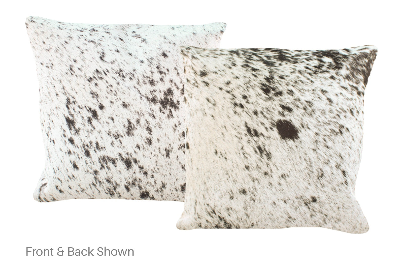 Salt and Pepper Black Cowhide Pillow #A52500