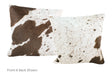 Salt and Pepper Brown Cowhide Pillow 16x16 #A52501 by Hudson Hides