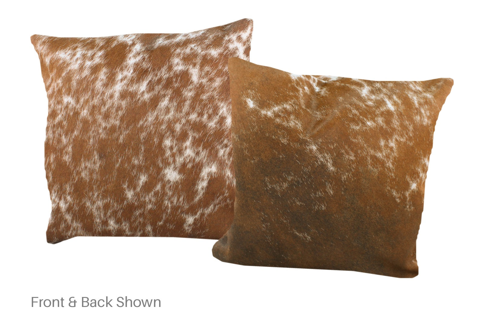 Salt and Pepper Brown Cowhide Pillow #A52502