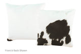 Black and White Cowhide Pillow 16x16 #A52503 by Hudson Hides