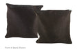 Solid Black Cowhide Pillow 16x16 #A52504 by Hudson Hides