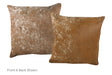 Salt and Pepper Brown Cowhide Pillow 16x16 #A52505 by Hudson Hides