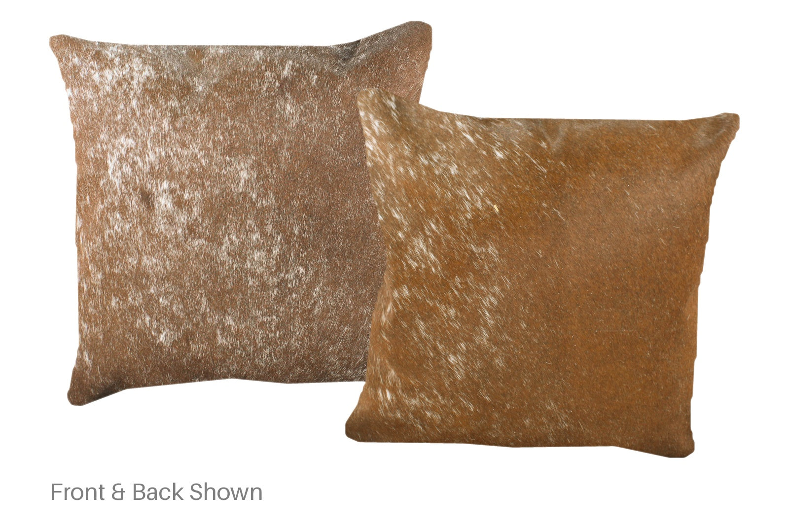 Salt and Pepper Brown Cowhide Pillow #A52505