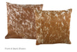 Salt and Pepper Brown Cowhide Pillow 16x16 #A52507 by Hudson Hides