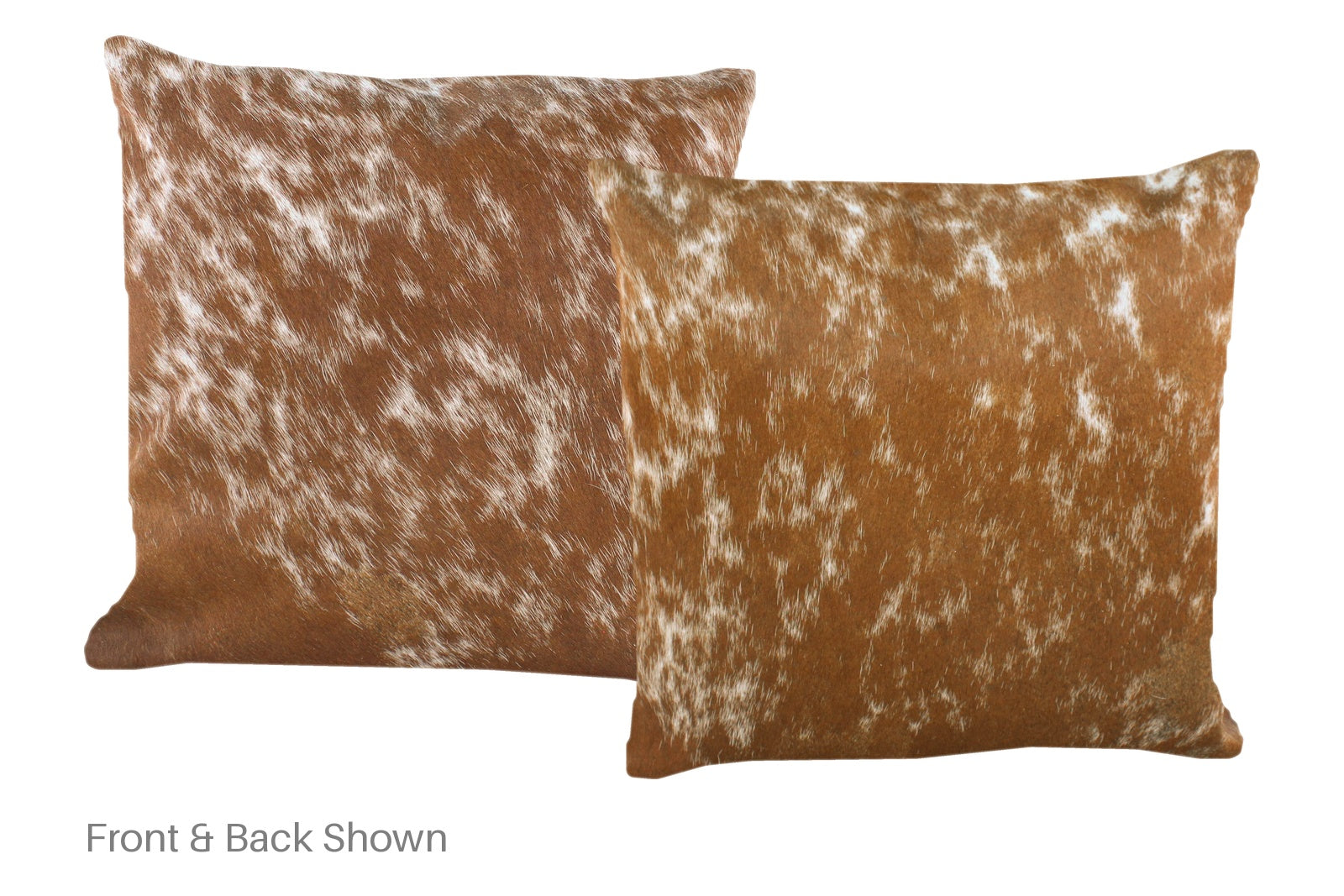 Salt and Pepper Brown Cowhide Pillow #A52507
