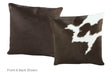 Black and White Cowhide Pillow 16x16 #A52512 by Hudson Hides