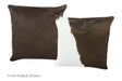 Black and White Cowhide Pillow 16x16 #A52514 by Hudson Hides
