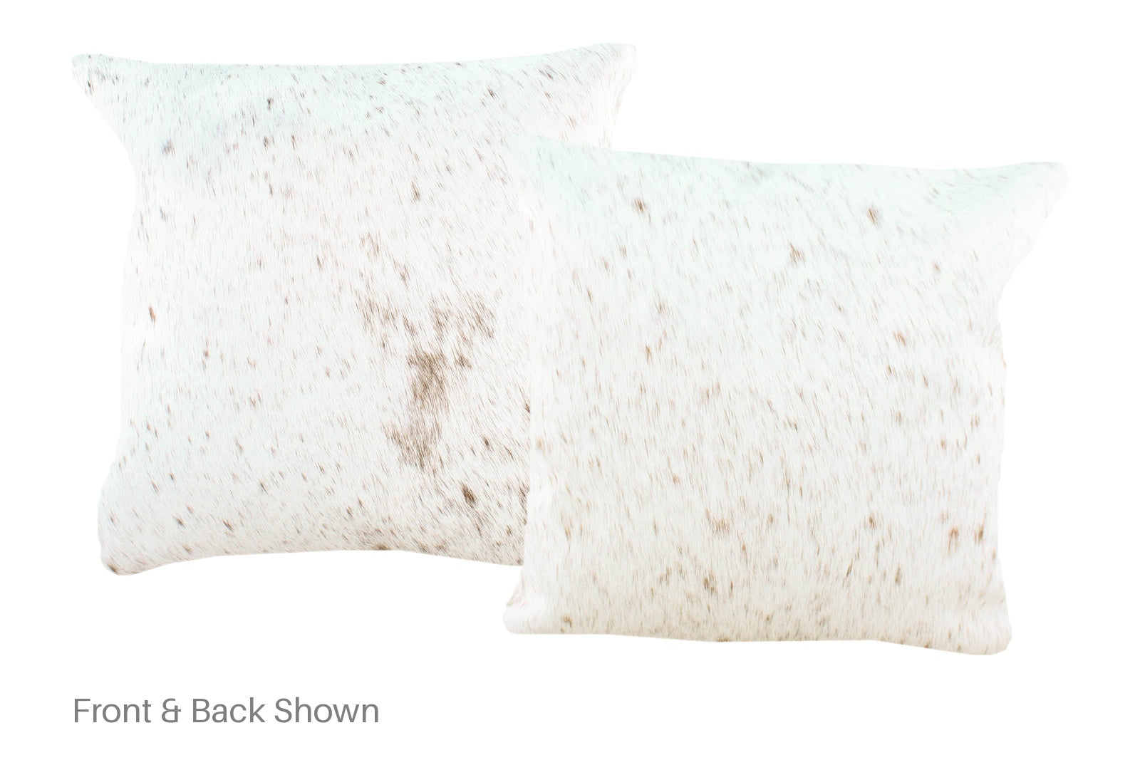 Salt and Pepper Brown Cowhide Pillow #A52516
