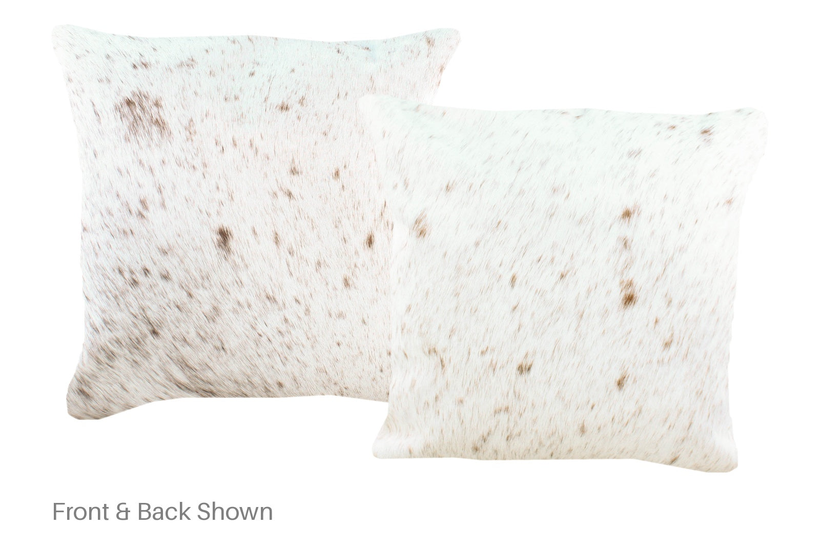Salt and Pepper Brown Cowhide Pillow #A52518