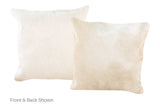 Champagne Cowhide Pillow 16x16 #A52526 by Hudson Hides