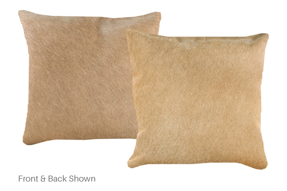 Champagne Cowhide Pillow #A52528
