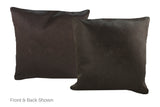 Solid Black Cowhide Pillow 16x16 #A52531 by Hudson Hides
