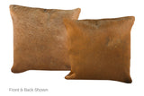 Solid Brown Cowhide Pillow 16x16 #A52533 by Hudson Hides