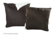 Black and White Cowhide Pillow 16x16 #A52534 by Hudson Hides