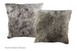 Black and White Cowhide Pillow 16x16 #A52535 by Hudson Hides