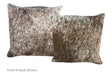 Salt and Pepper Brown Cowhide Pillow 16x16 #A52543 by Hudson Hides