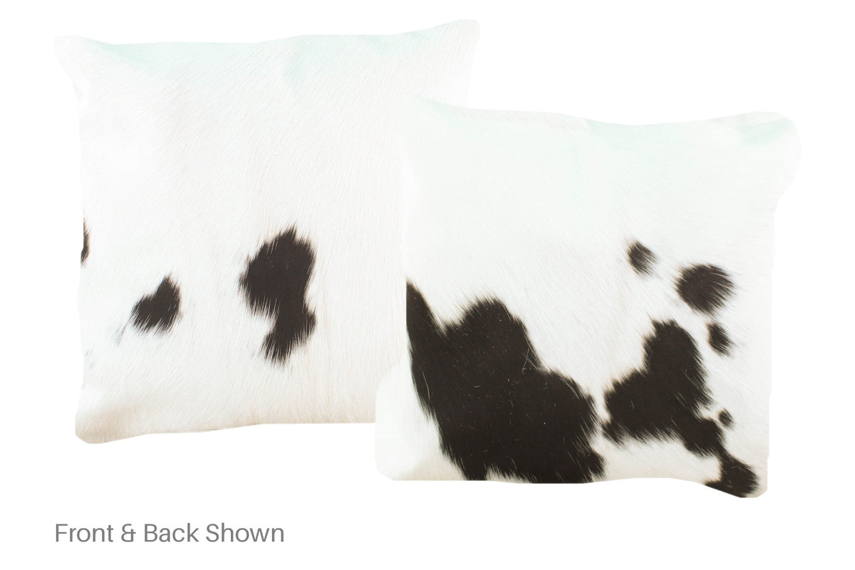 Black and White Cowhide Pillow #A52546