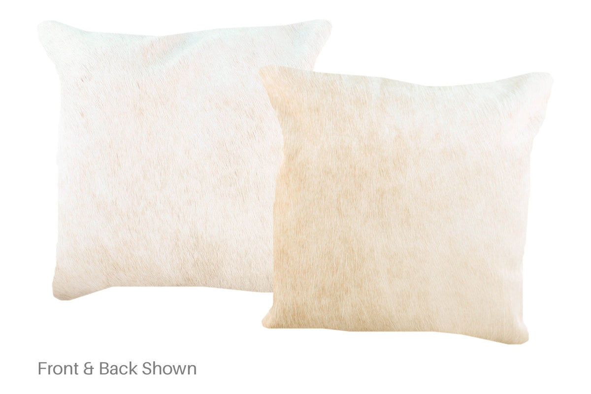 Beige Cowhide Pillow #A52547