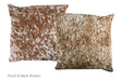Salt and Pepper Brown Cowhide Pillow 16x16 #A52553 by Hudson Hides