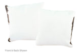 Black and White Cowhide Pillow 16x16 #A52555 by Hudson Hides