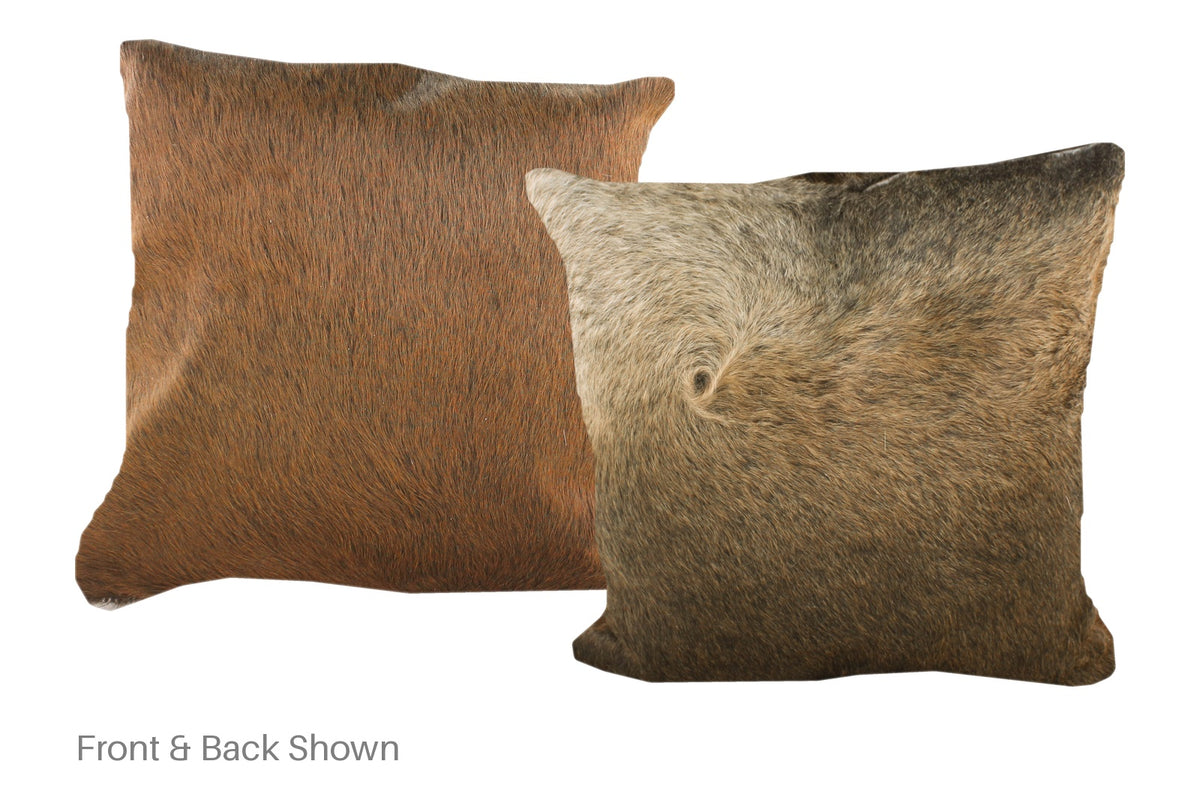 Chocolate Cowhide Pillow #A52556