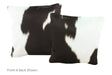 Black and White Cowhide Pillow 16x16 #A52559 by Hudson Hides