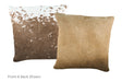 Chocolate Cowhide Pillow 16x16 #A52560 by Hudson Hides