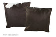 Black and White Cowhide Pillow 16x16 #A52563 by Hudson Hides