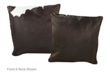 Black and White Cowhide Pillow 16x16 #A52563 by Hudson Hides