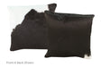 Black and White Cowhide Pillow 16x16 #A52564 by Hudson Hides