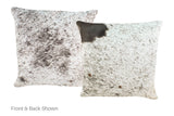 Salt and Pepper Black Cowhide Pillow 16x16 #A52566 by Hudson Hides