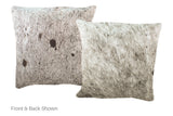 Salt and Pepper Black Cowhide Pillow 16x16 #A52567 by Hudson Hides