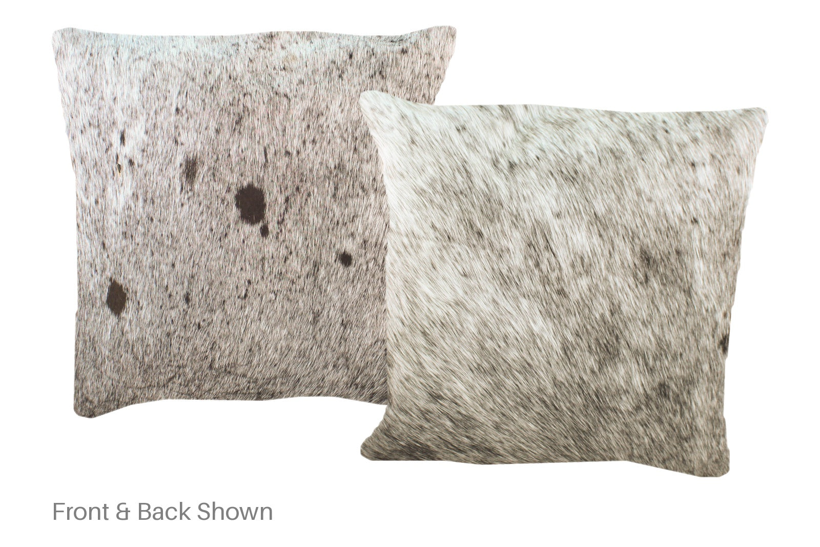 Salt and Pepper Black Cowhide Pillow #A52567