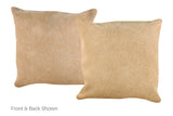 Champagne Cowhide Pillow 16x16 #A52579 by Hudson Hides
